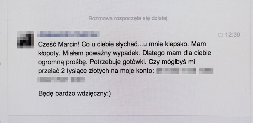 Oszustwo na Facebooku