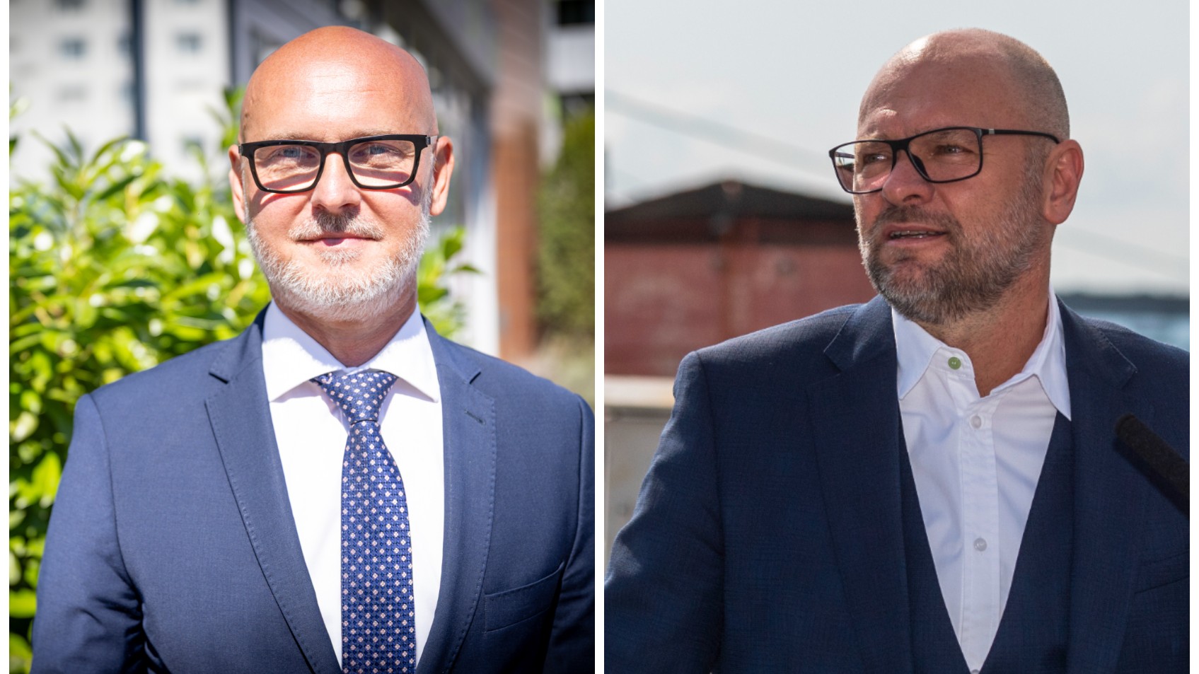 Líder SaS Branislav Gröhling a jeho predchodca a zakladateľ strany Richard Sulík