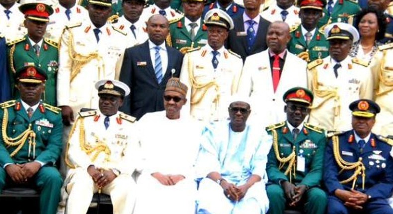 President Muhammadu Buhari, today attends the graduation ceremony of the National Defence College in Abuja on August 7, 2015.