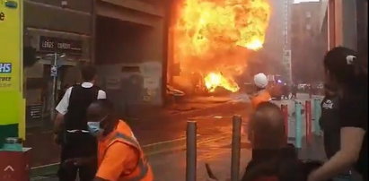 Wielki pożar i eksplozja w Londynie. Kula ognia przy stacji kolejowej