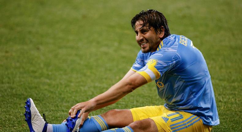 Philadelphia Union captain Alejandro Bedoya was among 11 players who were listed as out on Saturday due to Covid-19 health and safety protocols for the club ahead of its MLS semi-final on Sunday against New York City FC Creator: Tim Nwachukwu