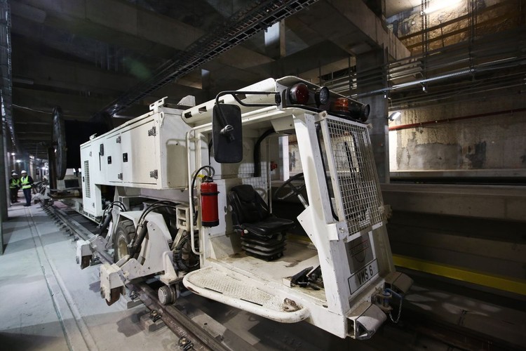 Pierwszy techniczny przejazd pociągiem Inspiro fragmentem II linii metra,