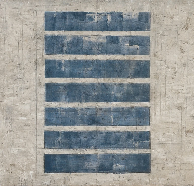 Donkov, Anonimna pojavnost, 2020, akrilik na sargiji, 200x215cm