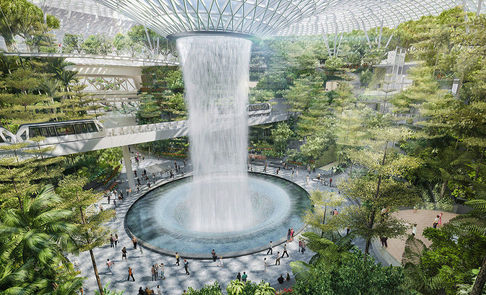 Lotnisko Changi w Singapurze,  projekt centrum handlowego "Jewel"