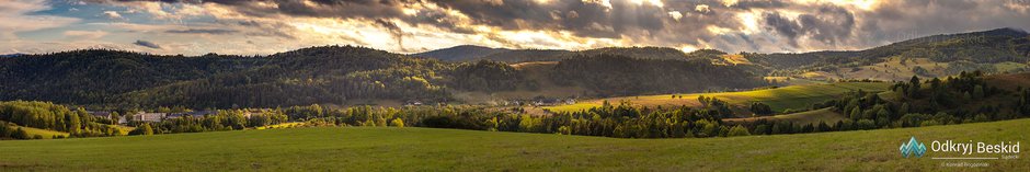 Wzgórza w Złockiem nad cerkwią © Konrad Rogoziński