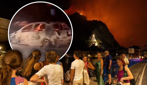 Požar kod Omiša u Hrvatskoj