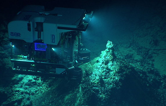 Robot Deep Discoverer fotografuje nowo odkryte pole kominów hydrotermalnych