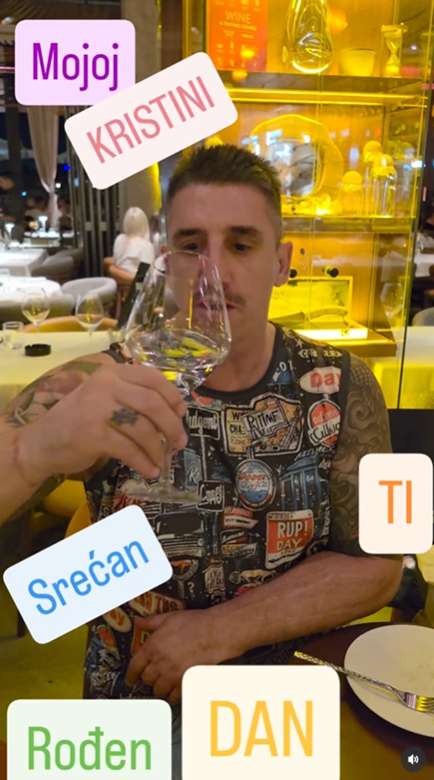 Kristijan Golubović o supruzi Kristini