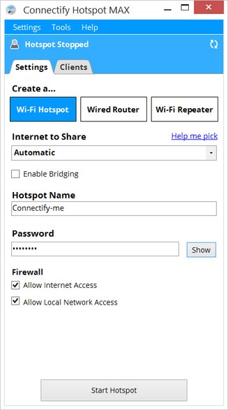 Connectify Hotspot