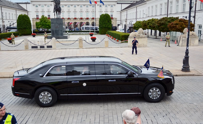 Limuzyna prezydenta USA w Warszawie, 2 września 2019 r.