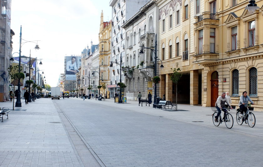 ulica Piotrkowska po remoncie