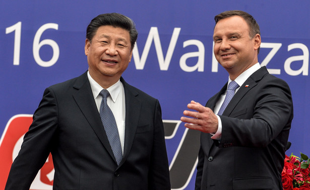 Prezydent Andrzej Duda i przewodniczący Chińskiej Republiki Ludowej Xi Jinping