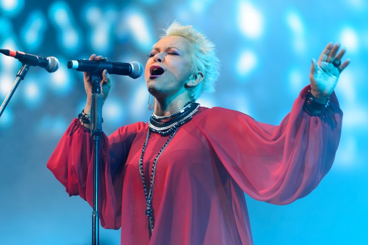 Małgorzata Ostrowska na koncercie Męskie Granie. Poznań, 9 lipca 2017.