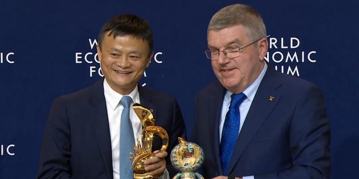 Alibaba's Jack Ma announces major digital partnership with International Olympic Committee