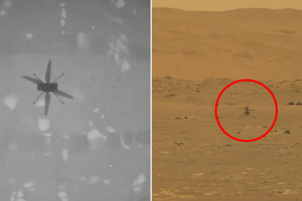 Pierwszy lot drona Ingenuity na Marsie. 40 sekund i trzy metry nad powierzchnią Czerwonej Planety