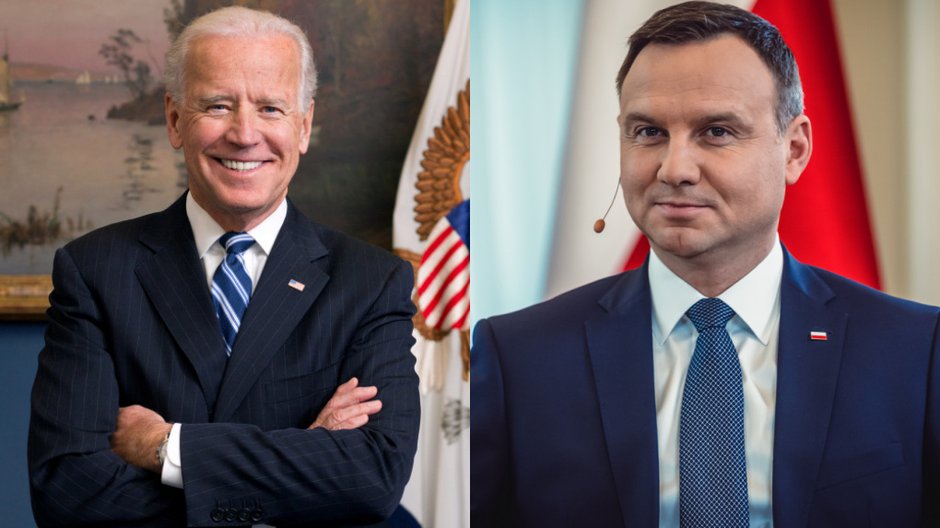 Joe Biden i Andrzej Duda