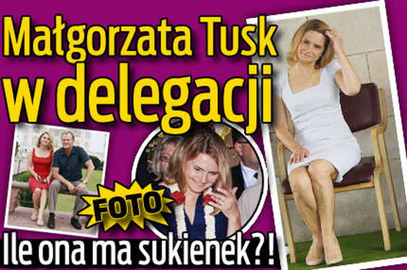 Małgorzata Tusk w delegacji. Ile ona ma sukienek?!