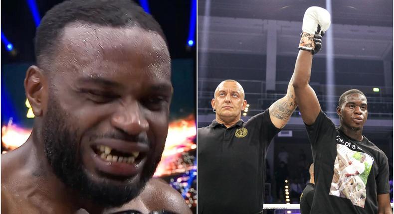 Michael Boapeah: Ghanaian kickboxer knocks out front teeth of Congolese opponent