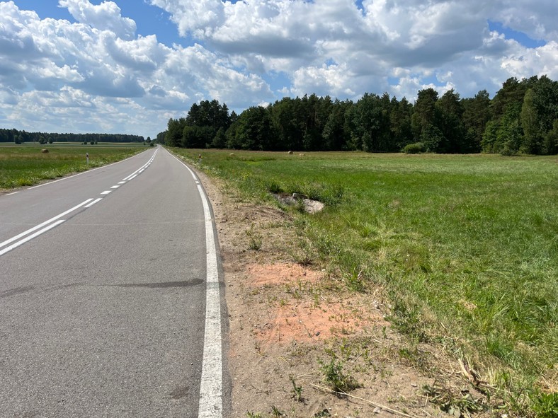 Droga, na której doszło do wypadku z udziałem kolumny rządowej