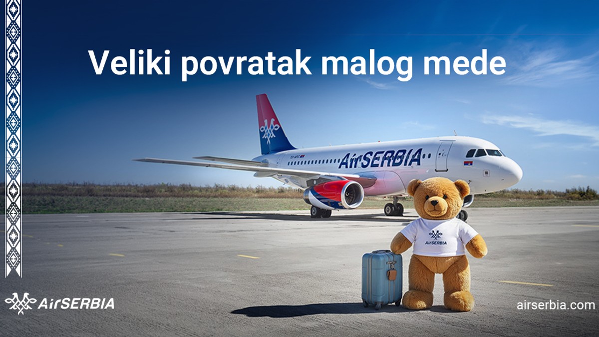 Veliki povratak malog mede na letove Er Srbije
