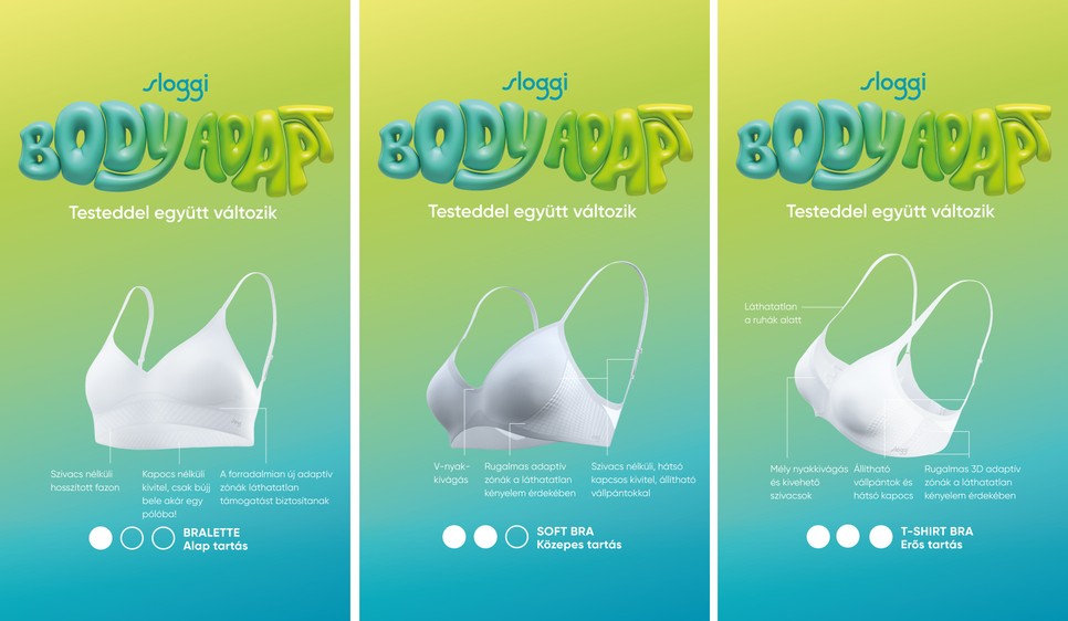 Body Adapt melltartó: három típus közül is választhatsz