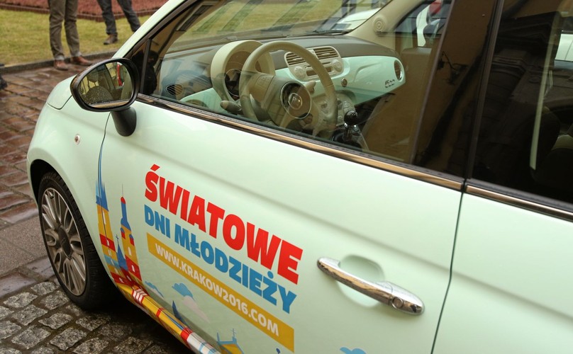 Fiat przekazał samochody do obsługi Światowych Dni Młodzieży w Krakowie