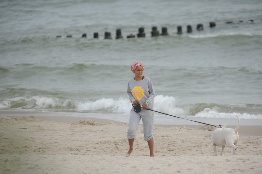 Ola Szwed na plaży