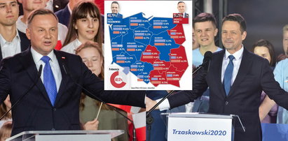 Tak głosowali Polacy. Wyraźny podział na województwa!