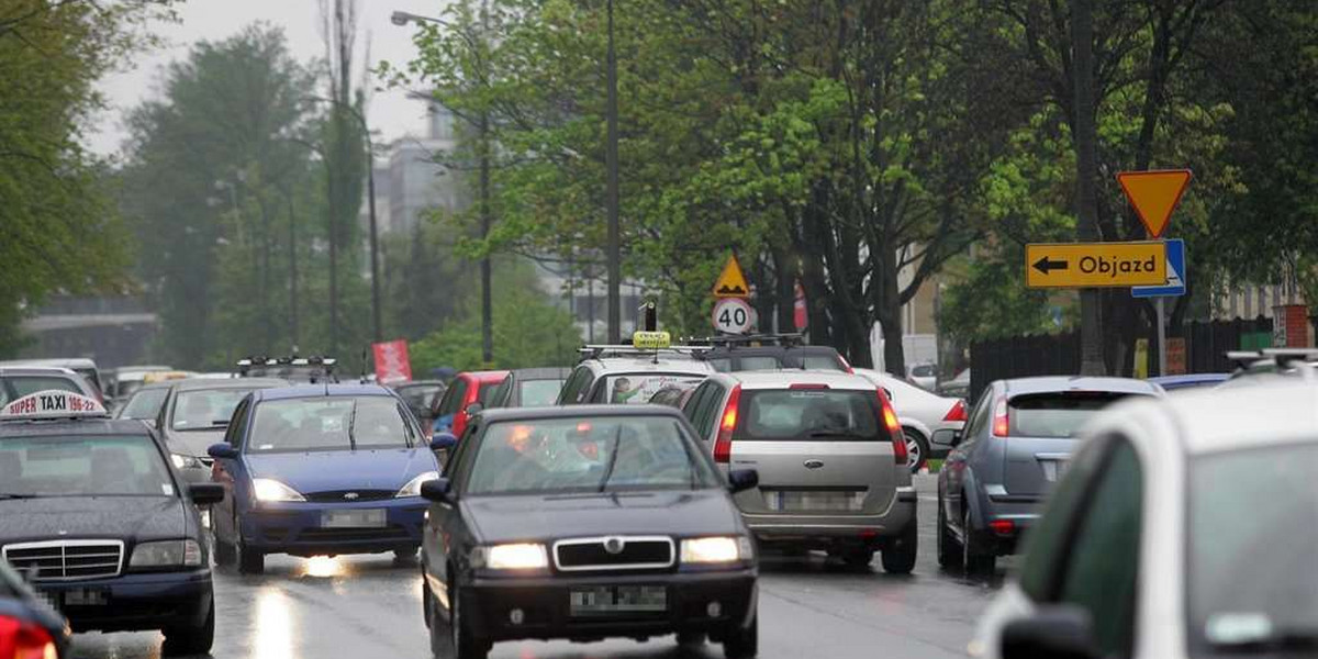 Służewiec stanął w korkach