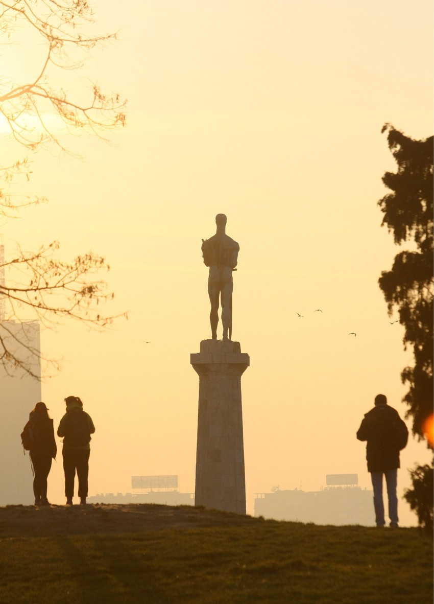 Na Kalemegdanu je bilo puno šetača...