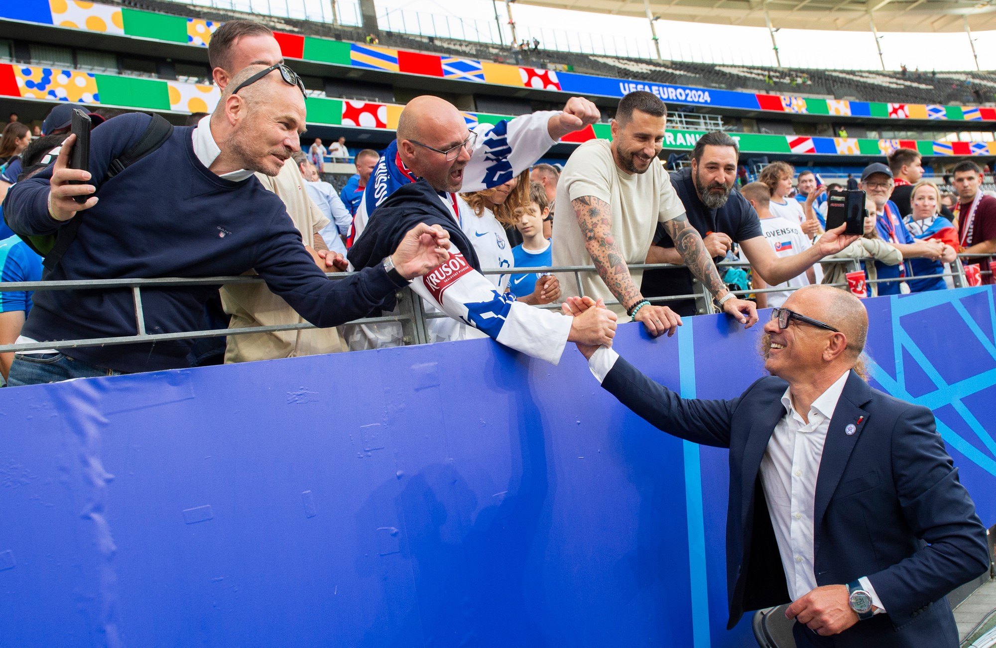 Tréner slovenskej futbalovej reprezentácie Francesco Calzona po výhre nad Belgickom.