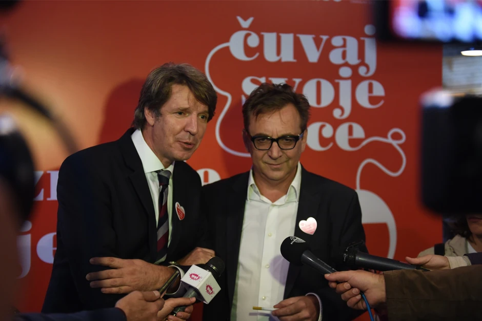 Dokror Branko Beleslin i glumac Tihomir Stanić