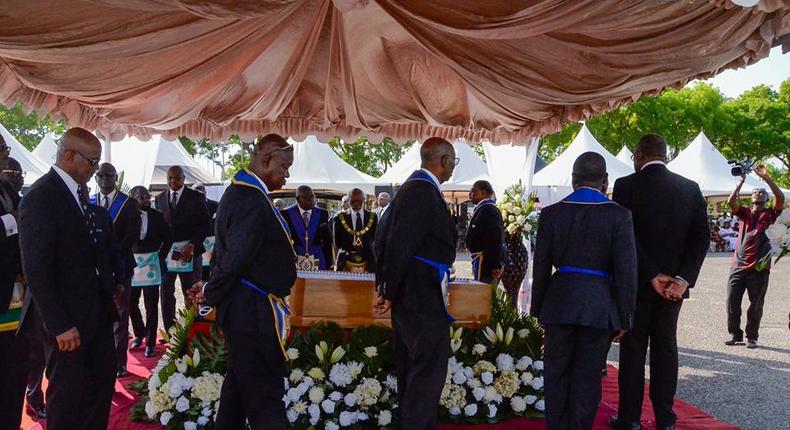 Freemasons attend funeral (File photo)