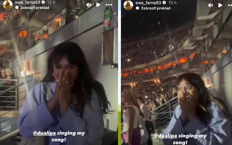Ewa Farna sa tešila z prekvapenia, ktoré pripravila Dua Lipa.