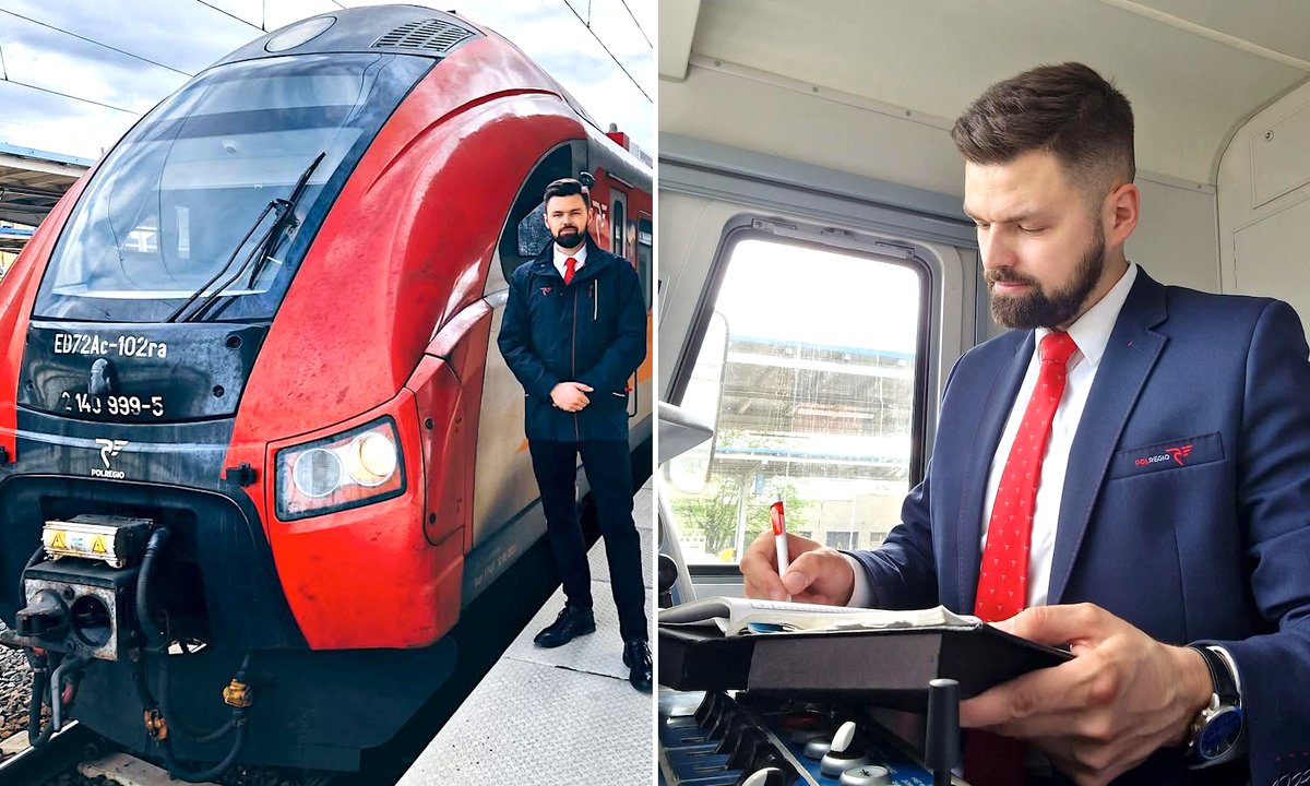 Grzegorz jest maszynistą pociągu. "Można zarobić do 10 tys. zł"