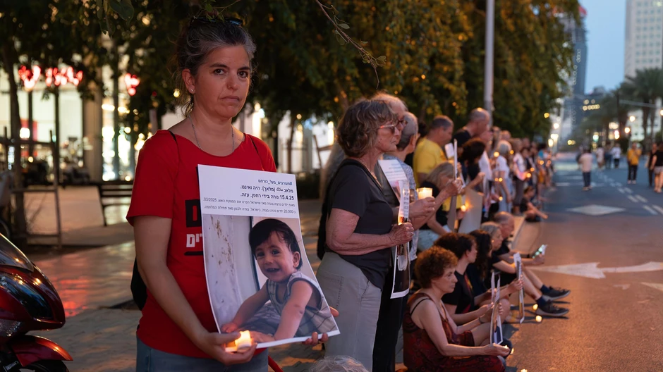 „Ovako ne možemo da ih vratimo kući... rat ih ubija", kaže Majan Elijahu Ifhar, jedna od učesnica protesta, a taj stav imaju i mnoge druge porodice talaca | Foto: Lee Durant/BBC