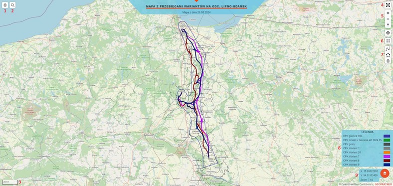 Potencjalny przebieg CMK-Północ