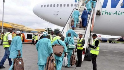 Nigerian pilgrims going to Saudi Arabia 