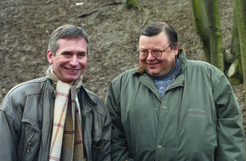 Krzysztof Materna i Wojciech Mann w 1994 r.