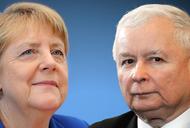 Angela Merkel i Jarosław Kaczyński