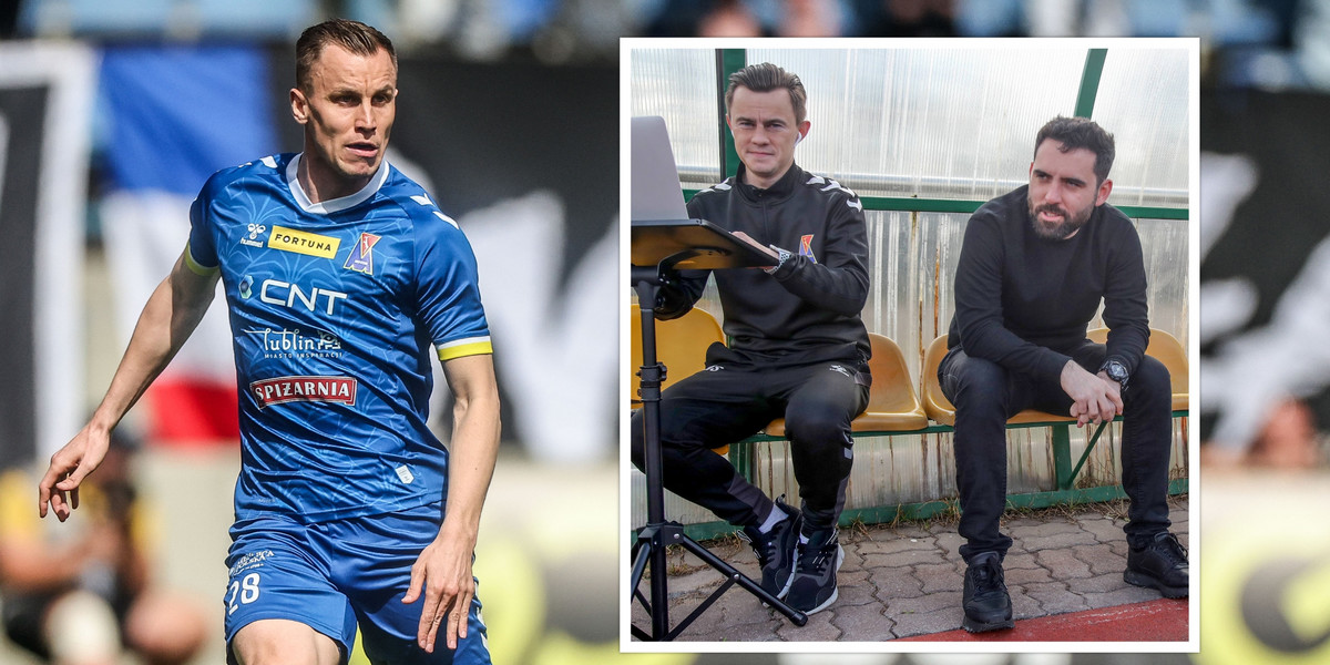 Paweł Stolarski ubolewa, że nie pracuje już z Goncalo Feio (z prawej). Teraz jego trenerem jest... brat Mateusz (w środku). 