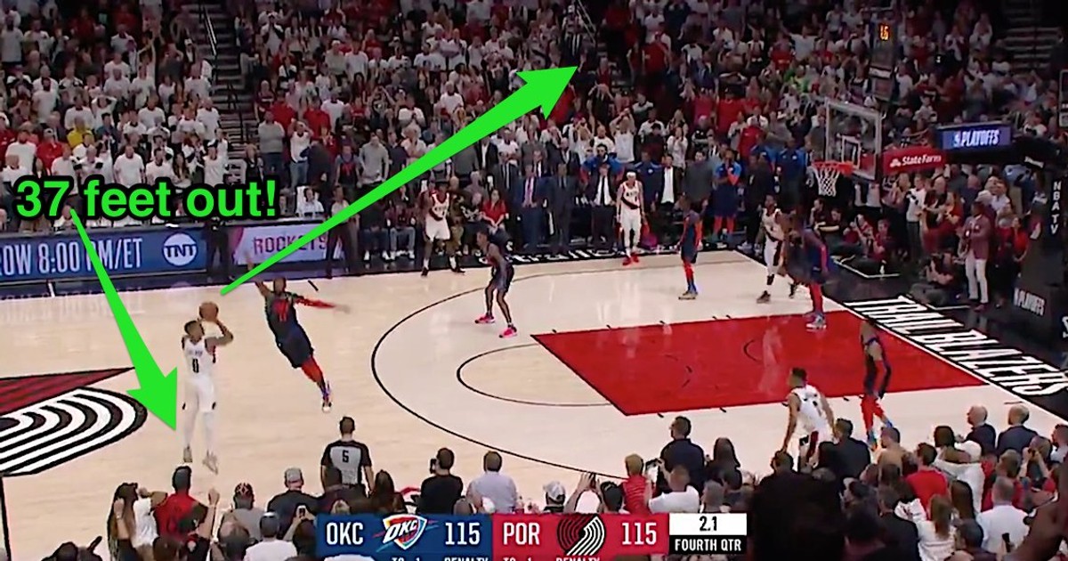 Damian Lillard hits insane, 37-foot game-winner to eliminate the ...