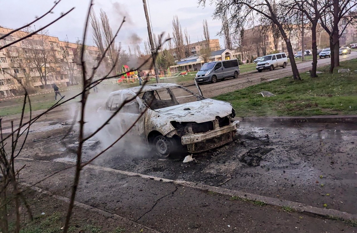 Rosyjski atak rakietowy na Krzywy Róg