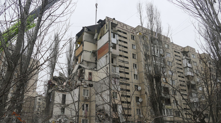Odesszai drontámadás / Fotó: MTI/EPA/Igor Tkachenko