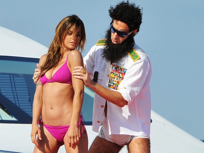 Sacha Baron Cohen i Elisabetta Canalis