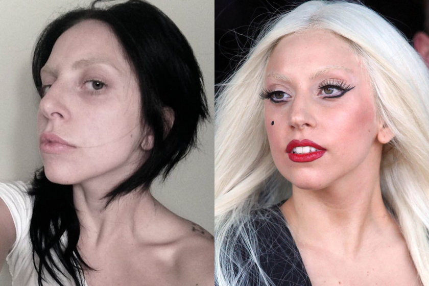 Lady Gaga bez makijażu