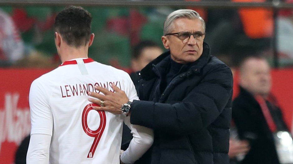 Robert Lewandowski i Adam Nawałka