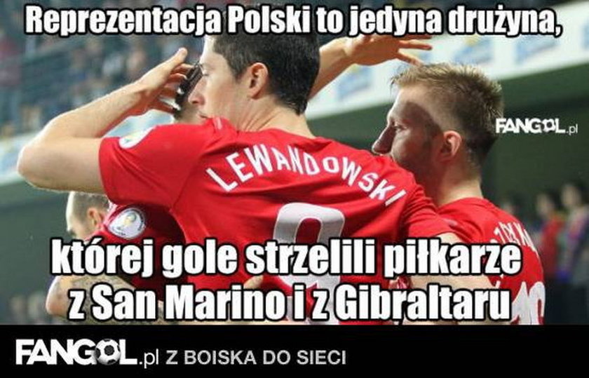 Memy po meczu Polska - Gibraltar 8:1. Galeria