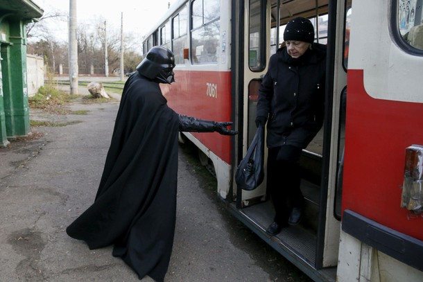 The Wider Image: Ukraine: Being Darth Vader