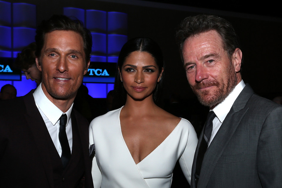 Matthew McConaughey, Camila Alves i Bryan Cranston